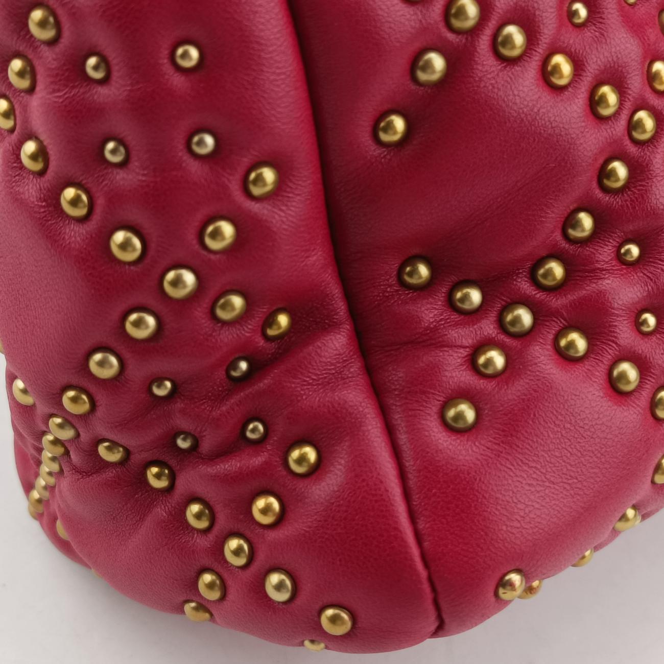 Lady Dior Red lambskin 28-MA-0137レディディオール レッド ラムスキン 28-MA-0137