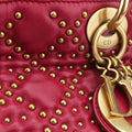 Lady Dior Red lambskin 28-MA-0137レディディオール レッド ラムスキン 28-MA-0137