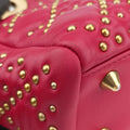 Lady Dior Red lambskin 28-MA-0137レディディオール レッド ラムスキン 28-MA-0137