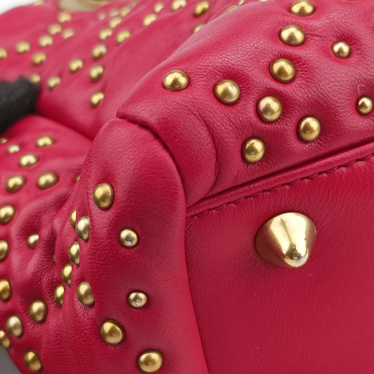 Lady Dior Red lambskin 28-MA-0137レディディオール レッド ラムスキン 28-MA-0137