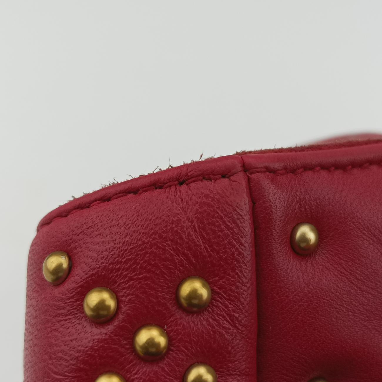 Lady Dior Red lambskin 28-MA-0137レディディオール レッド ラムスキン 28-MA-0137