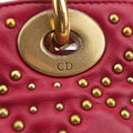 Lady Dior Red lambskin 28-MA-0137レディディオール レッド ラムスキン 28-MA-0137