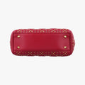 Lady Dior Red lambskin 28-MA-0137レディディオール レッド ラムスキン 28-MA-0137