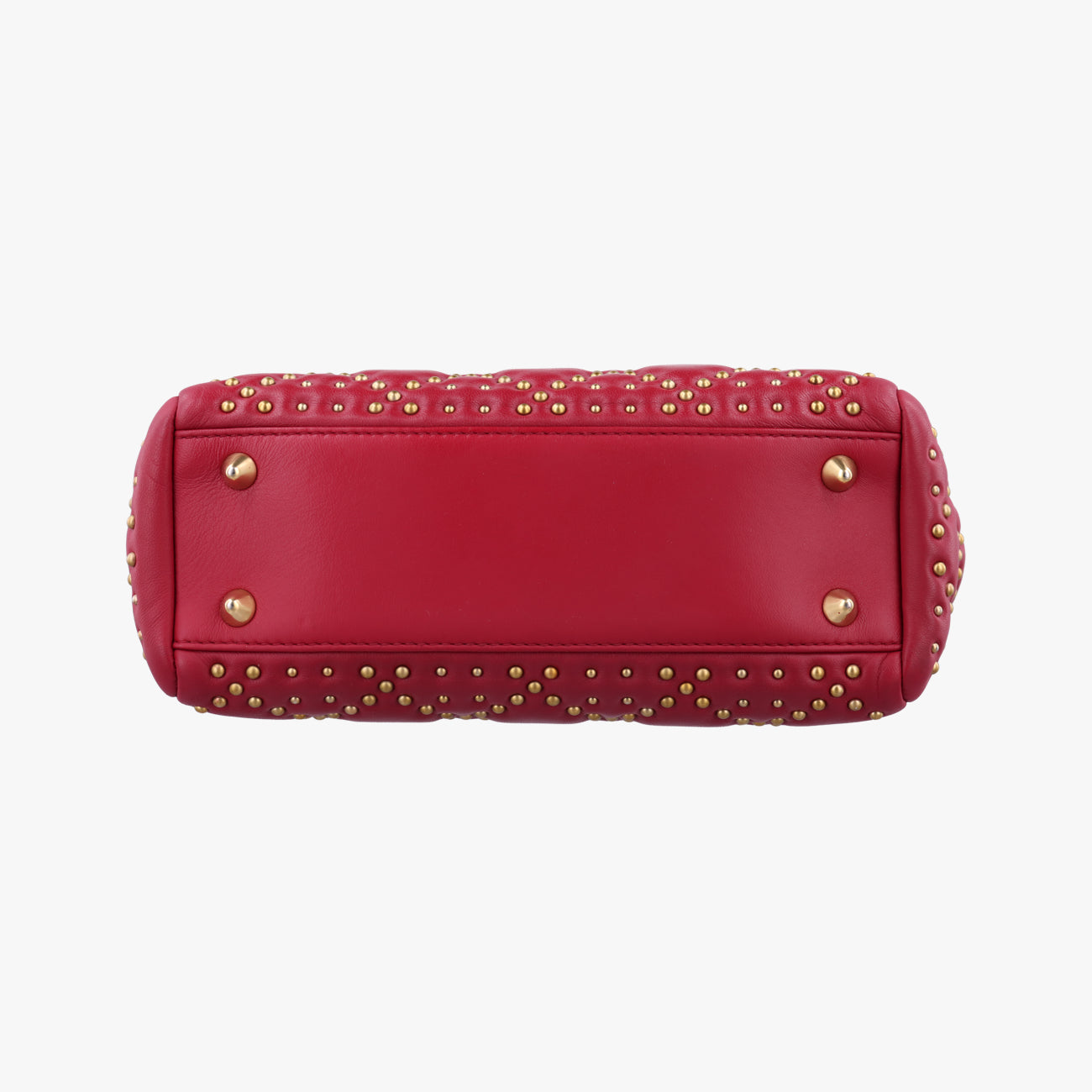 Lady Dior Red lambskin 28-MA-0137レディディオール レッド ラムスキン 28-MA-0137