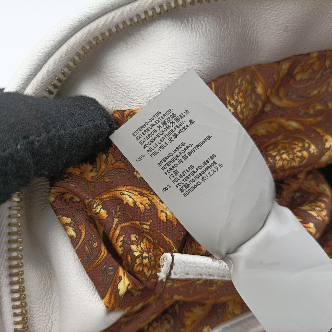 Medusa Nappa Barocco Quilted Studded VanitasWhiteLeatherメデューサナッパバロックキルティングスタッズヴァニタスホワイトレザー