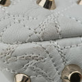 Medusa Nappa Barocco Quilted Studded VanitasWhiteLeatherメデューサナッパバロックキルティングスタッズヴァニタスホワイトレザー
