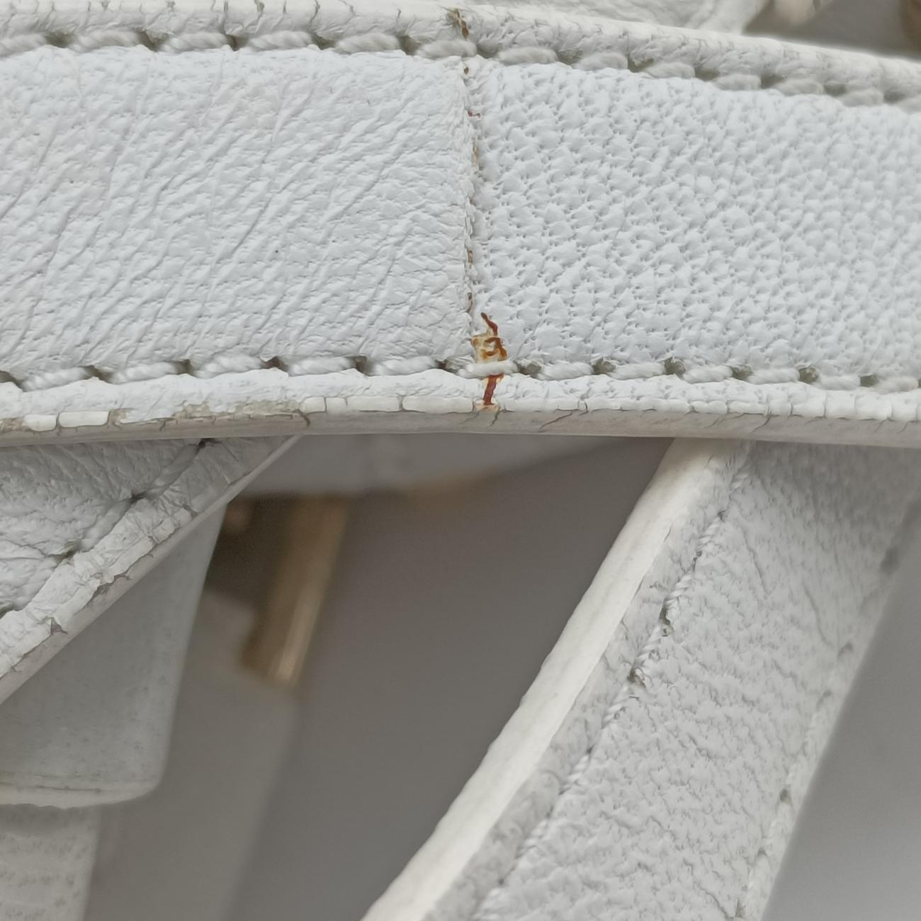 Medusa Nappa Barocco Quilted Studded VanitasWhiteLeatherメデューサナッパバロックキルティングスタッズヴァニタスホワイトレザー