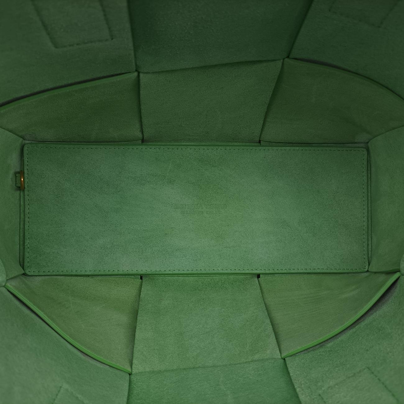 THE ARCO Tote Brown lambskin B10050034Cミディアム ザ アルコ トート ブラウン ラムスキン B10050034C