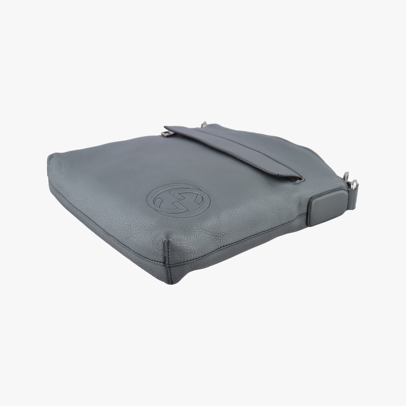 Interlocking G Logo Soho Messenger Grey Leather 322059 A016476622インターロッキングG ソーホー メッセンジャー グレー レザー 322059 A016476622