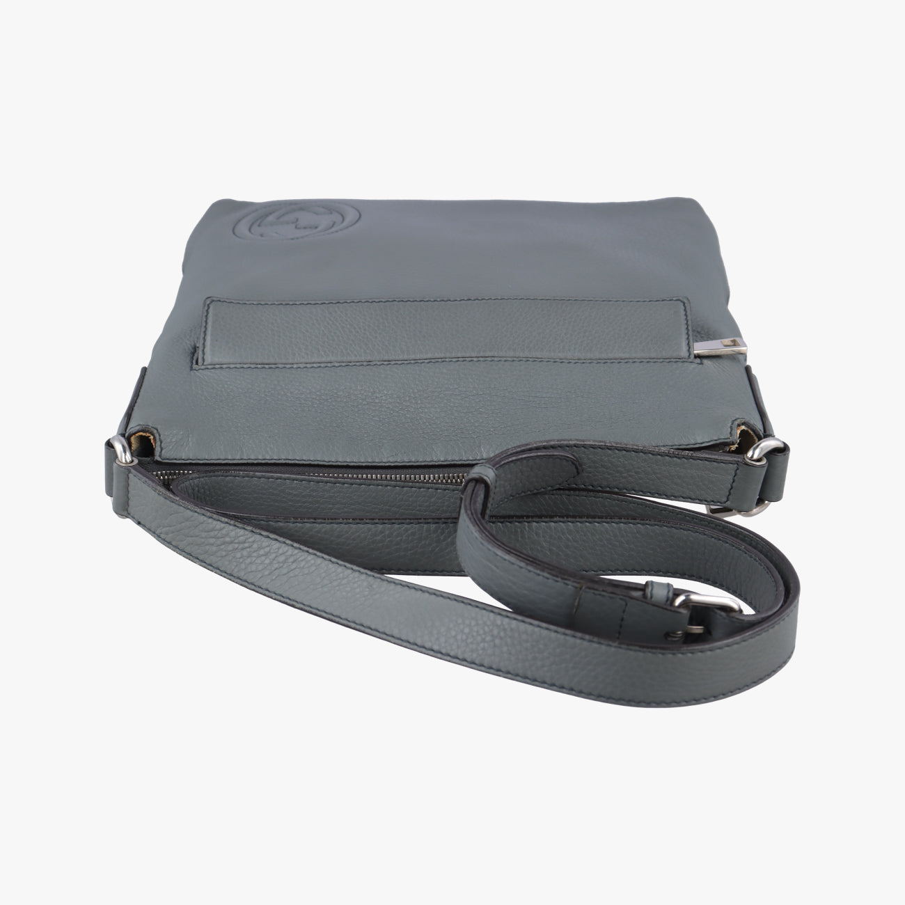 Interlocking G Logo Soho Messenger Grey Leather 322059 A016476622インターロッキングG ソーホー メッセンジャー グレー レザー 322059 A016476622