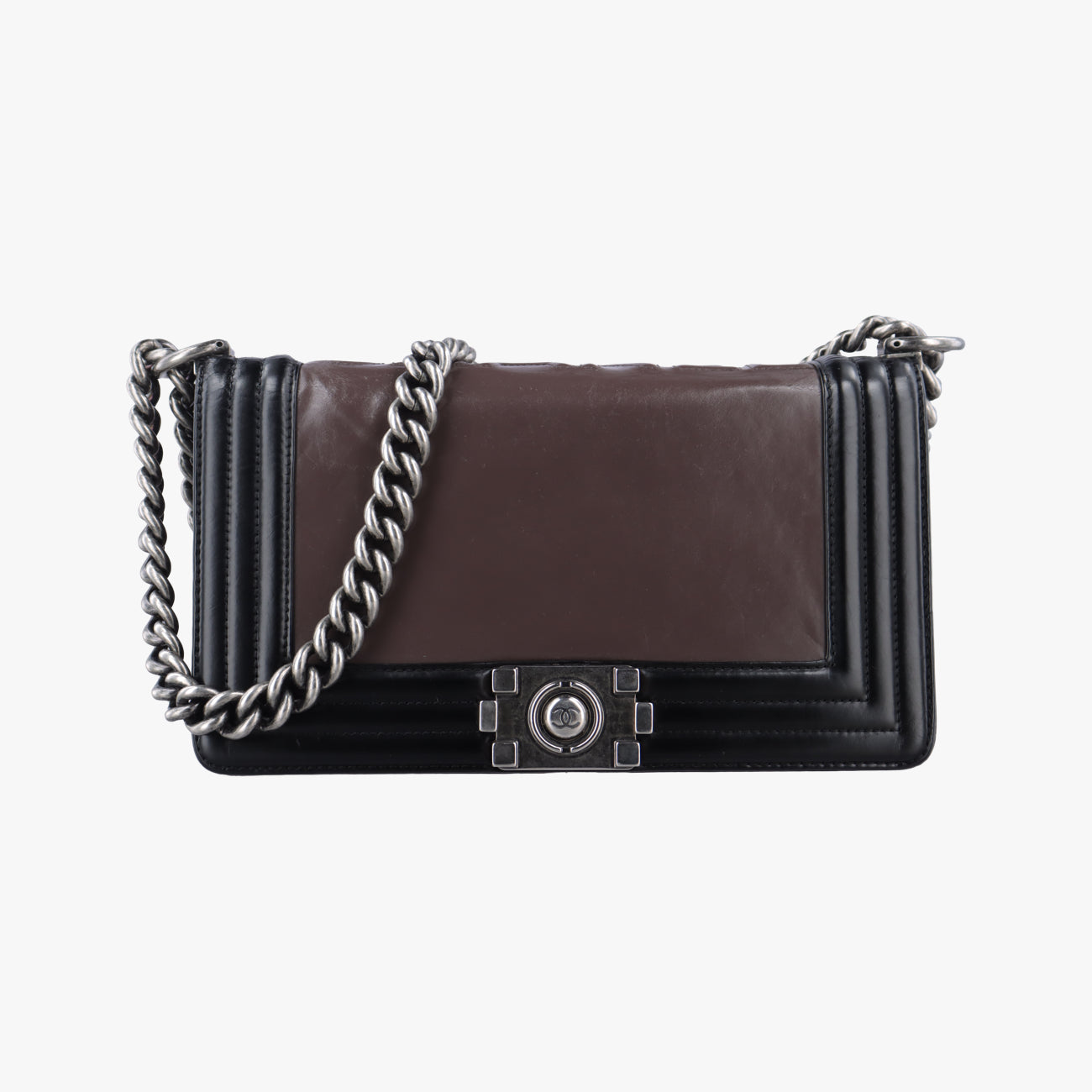 BOY CHANEL Black×Brown Leather A66713 15337426ボーイシャネル ブラック×ブラウン レザー A66713 15337426