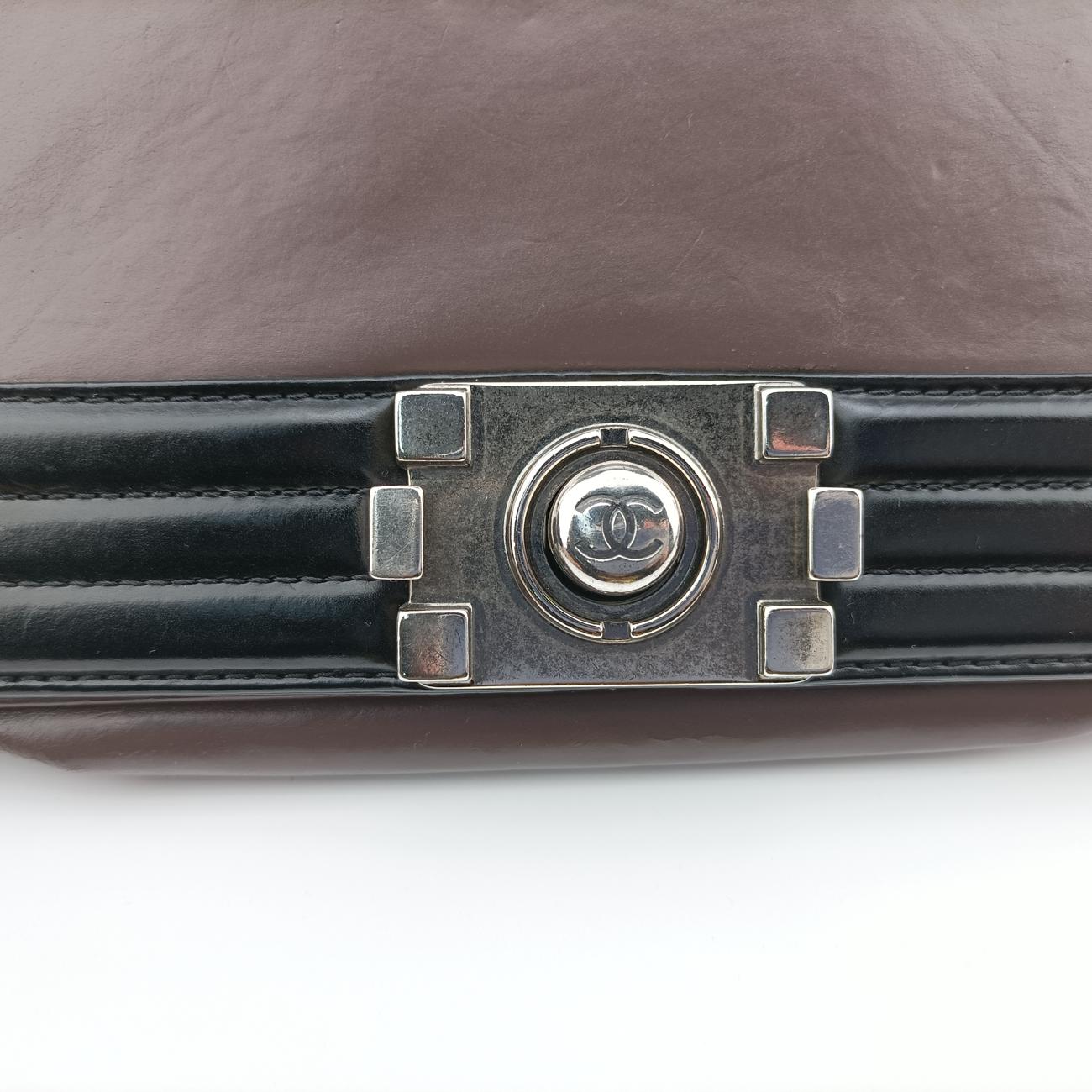 BOY CHANEL Black×Brown Leather A66713 15337426ボーイシャネル ブラック×ブラウン レザー A66713 15337426