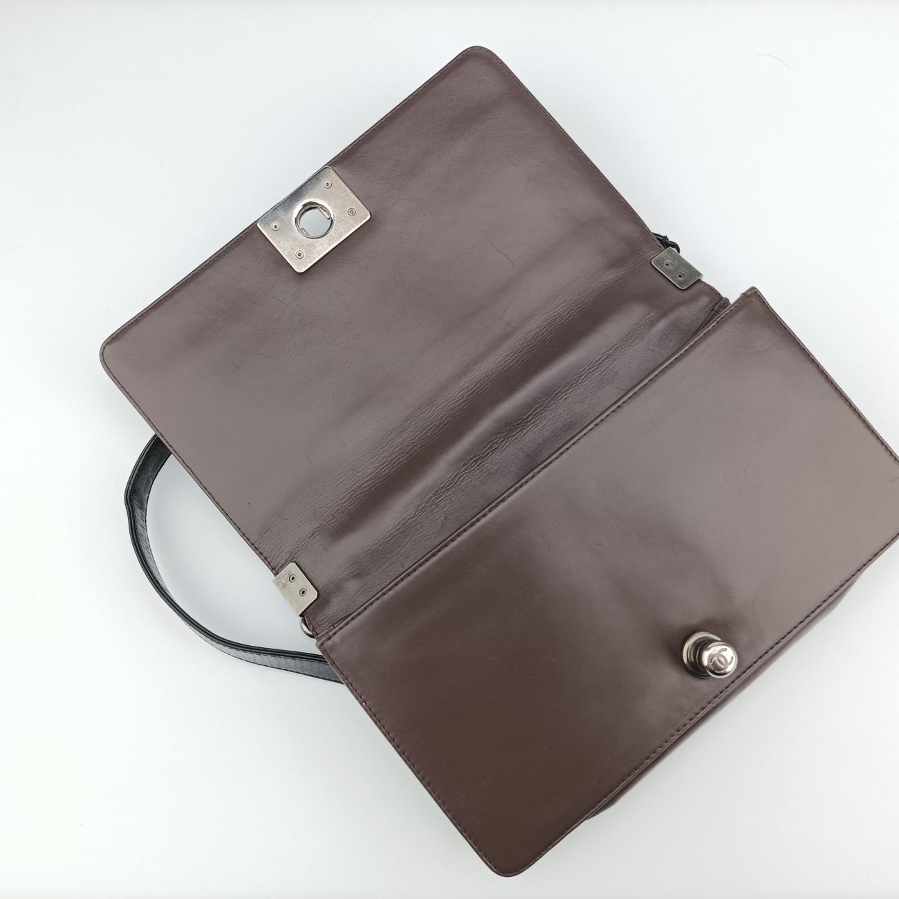 BOY CHANEL Black×Brown Leather A66713 15337426ボーイシャネル ブラック×ブラウン レザー A66713 15337426