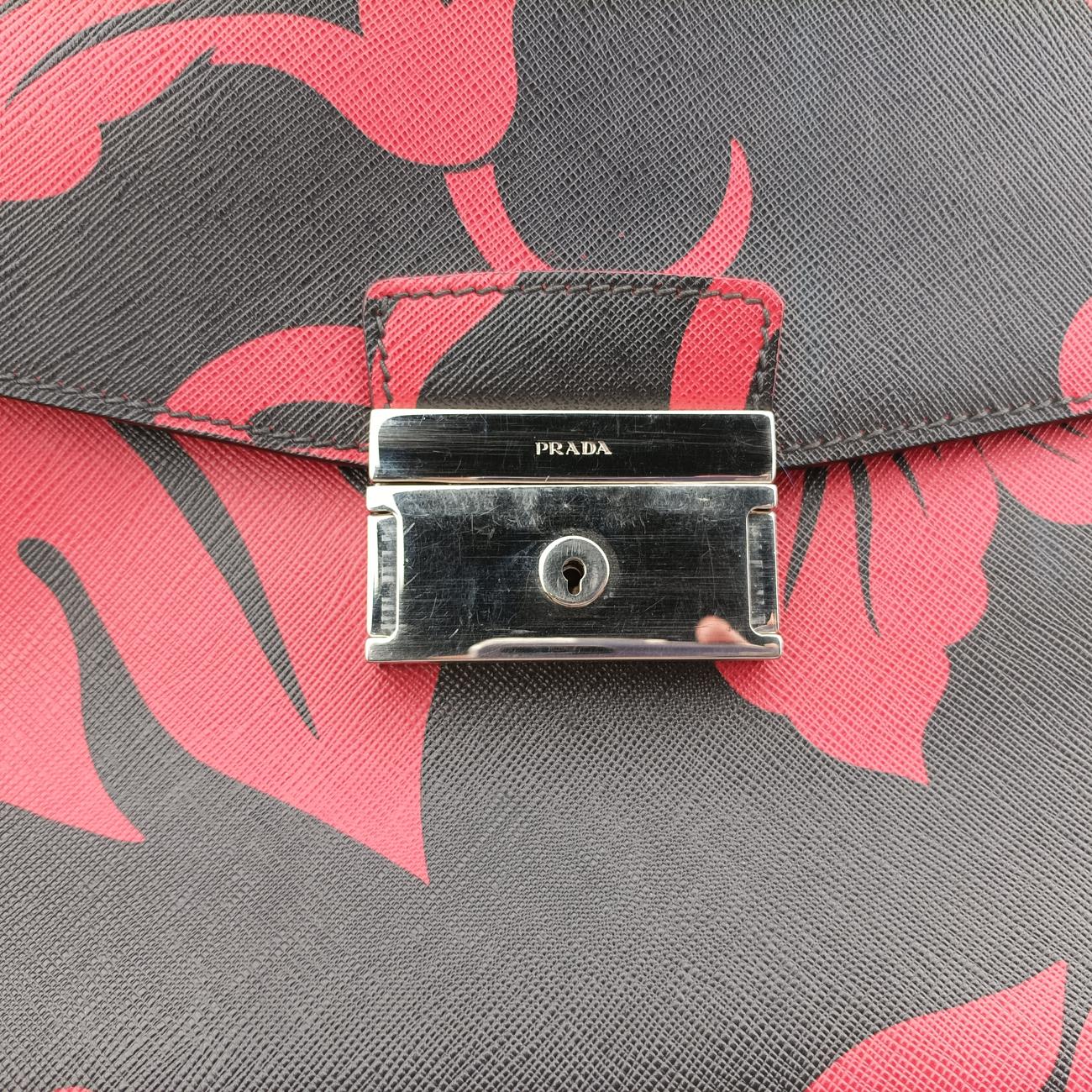 Hibiscus Sound RossoRed×BlackSaffiano  leather134ハイビスカスサウンドロッソレッド×ブラックサフィアーノレザー134