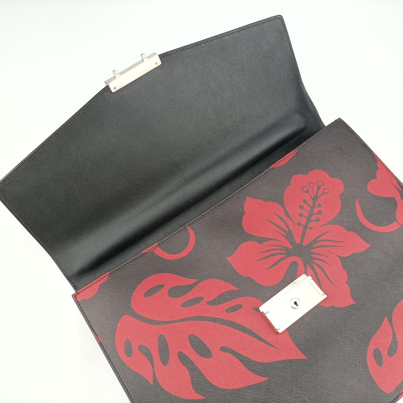 Hibiscus Sound RossoRed×BlackSaffiano  leather134ハイビスカスサウンドロッソレッド×ブラックサフィアーノレザー134