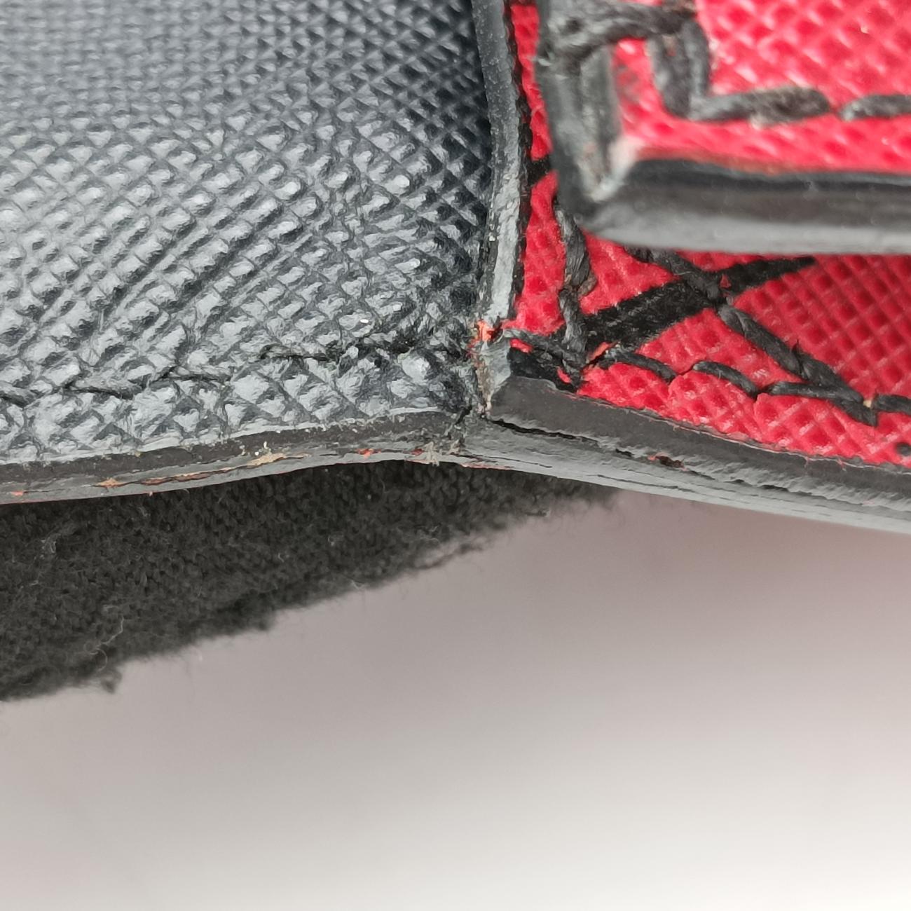 Hibiscus Sound RossoRed×BlackSaffiano  leather134ハイビスカスサウンドロッソレッド×ブラックサフィアーノレザー134