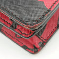 Hibiscus Sound RossoRed×BlackSaffiano  leather134ハイビスカスサウンドロッソレッド×ブラックサフィアーノレザー134