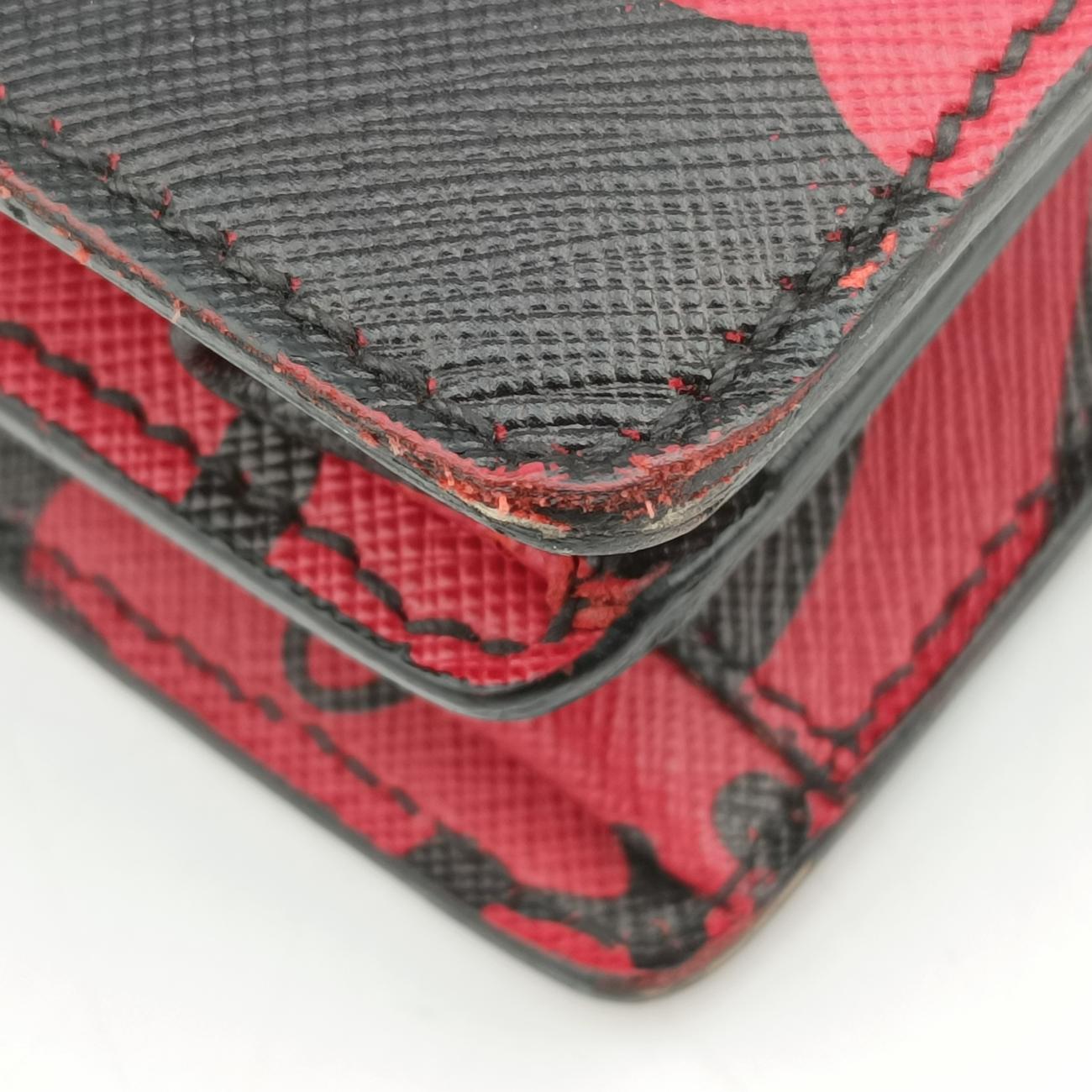 Hibiscus Sound RossoRed×BlackSaffiano  leather134ハイビスカスサウンドロッソレッド×ブラックサフィアーノレザー134