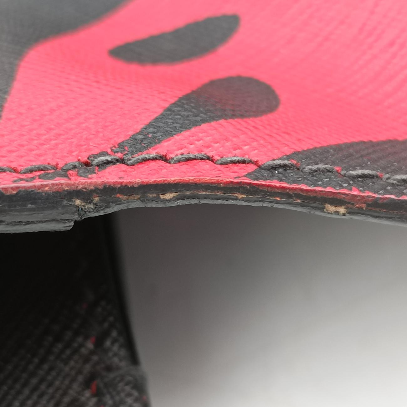 Hibiscus Sound RossoRed×BlackSaffiano  leather134ハイビスカスサウンドロッソレッド×ブラックサフィアーノレザー134