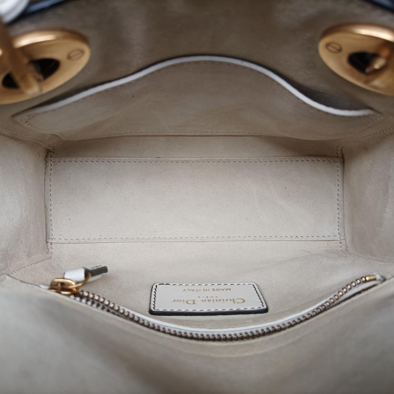 Niki de Saint Phalle Lady Dior White×multicolor Leather 04-MA-1127ニキ ドゥ サンファル レディ ディオール ホワイト×マルチカラー レザー 04-MA-1127