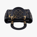 Lady Dior Black lambskin 28-MA-0117レディディオール ブラック ラムスキン 28-MA-0117