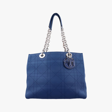 Medium Cannage Grained Blue Leather 01-RU-0166ミディアムカナージュグレイン ブルー レザー 01-RU-0166