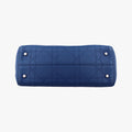 Medium Cannage Grained Blue Leather 01-RU-0166ミディアムカナージュグレイン ブルー レザー 01-RU-0166
