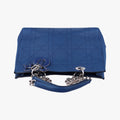 Medium Cannage Grained Blue Leather 01-RU-0166ミディアムカナージュグレイン ブルー レザー 01-RU-0166