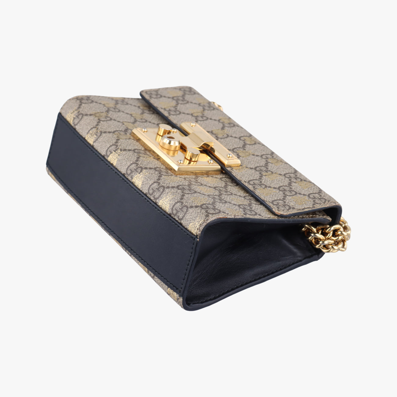 Padlock Brown PVC coated canvas 409487 E025251503パドロック ブラウン PVCコーティングキャンバス 409487 E025251503