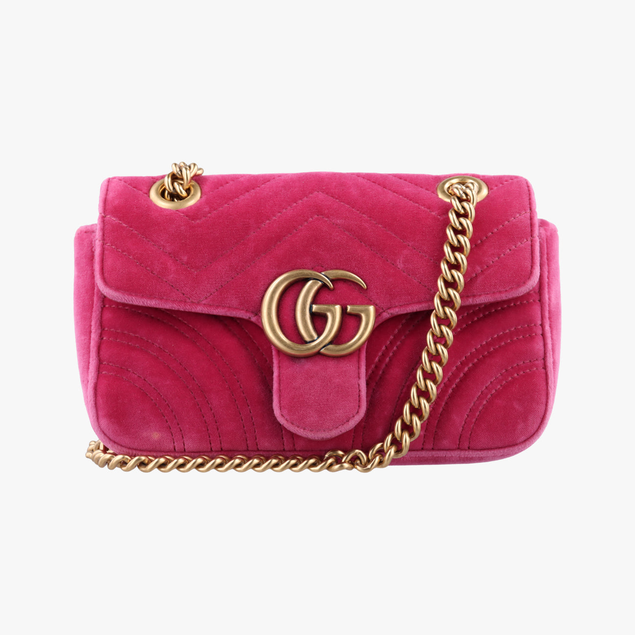 GG Marmont Pink velour 446744 A023545213GGマーモント ピンク ベロア 446744 A023545213