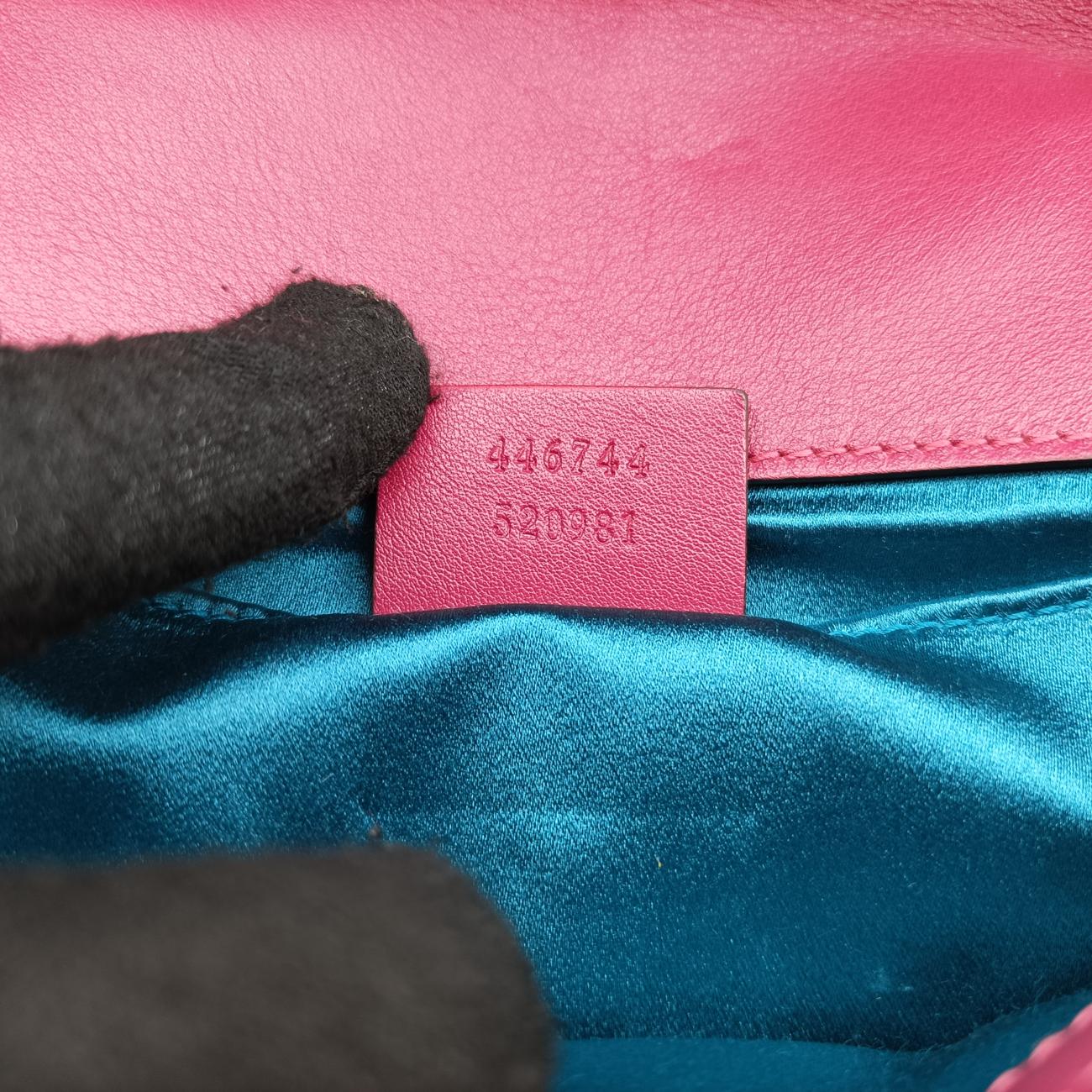 GG Marmont Pink velour 446744 A023545213GGマーモント ピンク ベロア 446744 A023545213