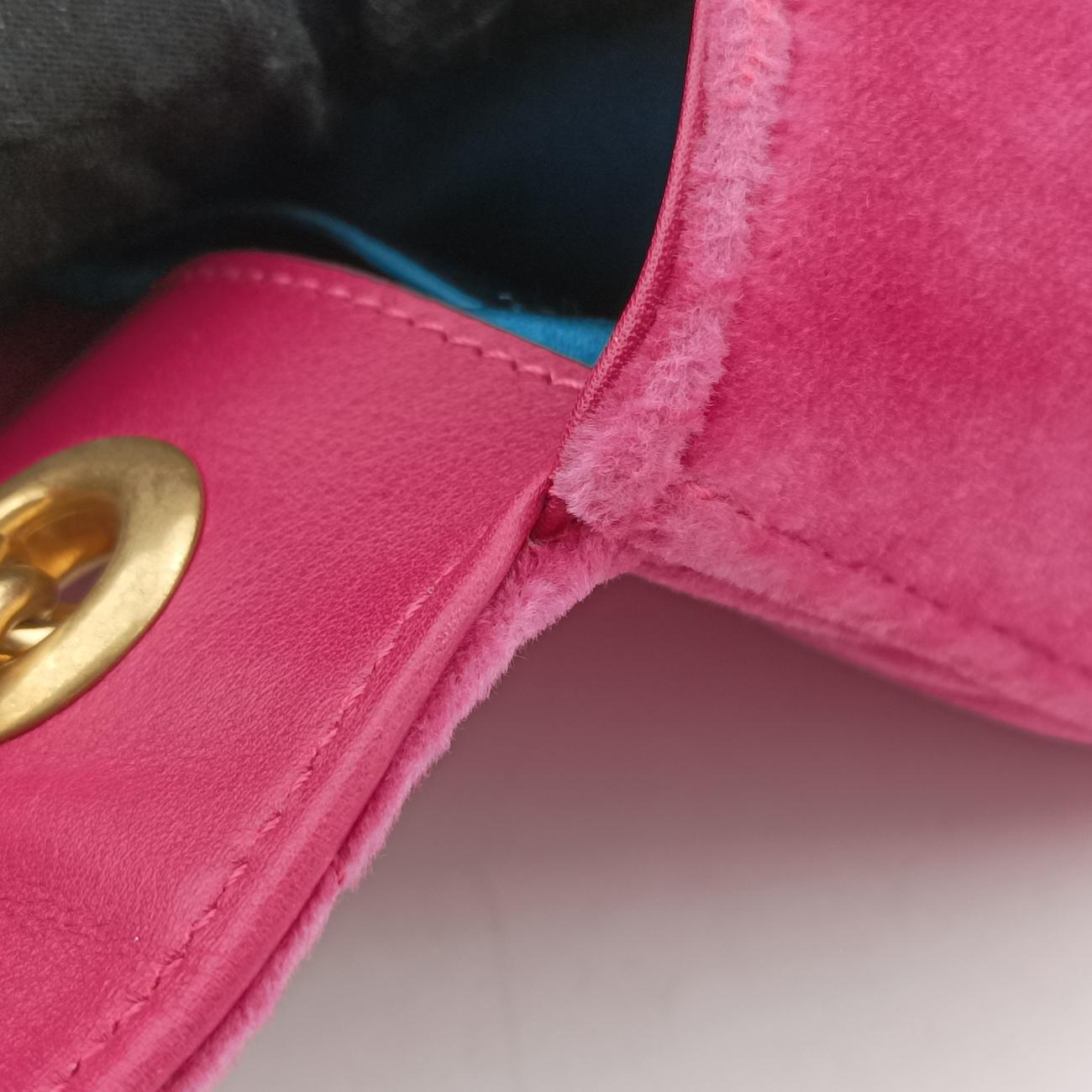 GG Marmont Pink velour 446744 A023545213GGマーモント ピンク ベロア 446744 A023545213