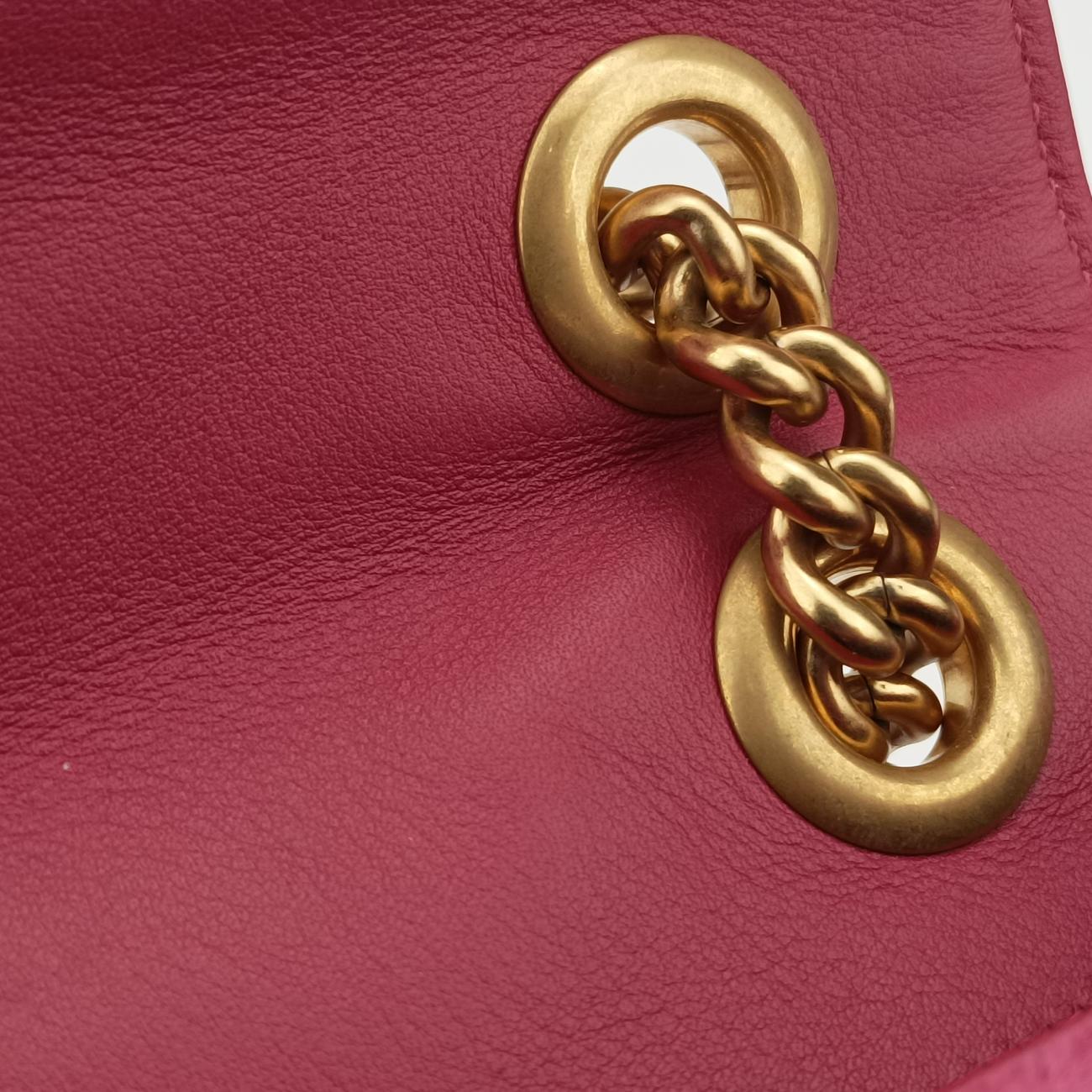 GG Marmont Pink velour 446744 A023545213GGマーモント ピンク ベロア 446744 A023545213