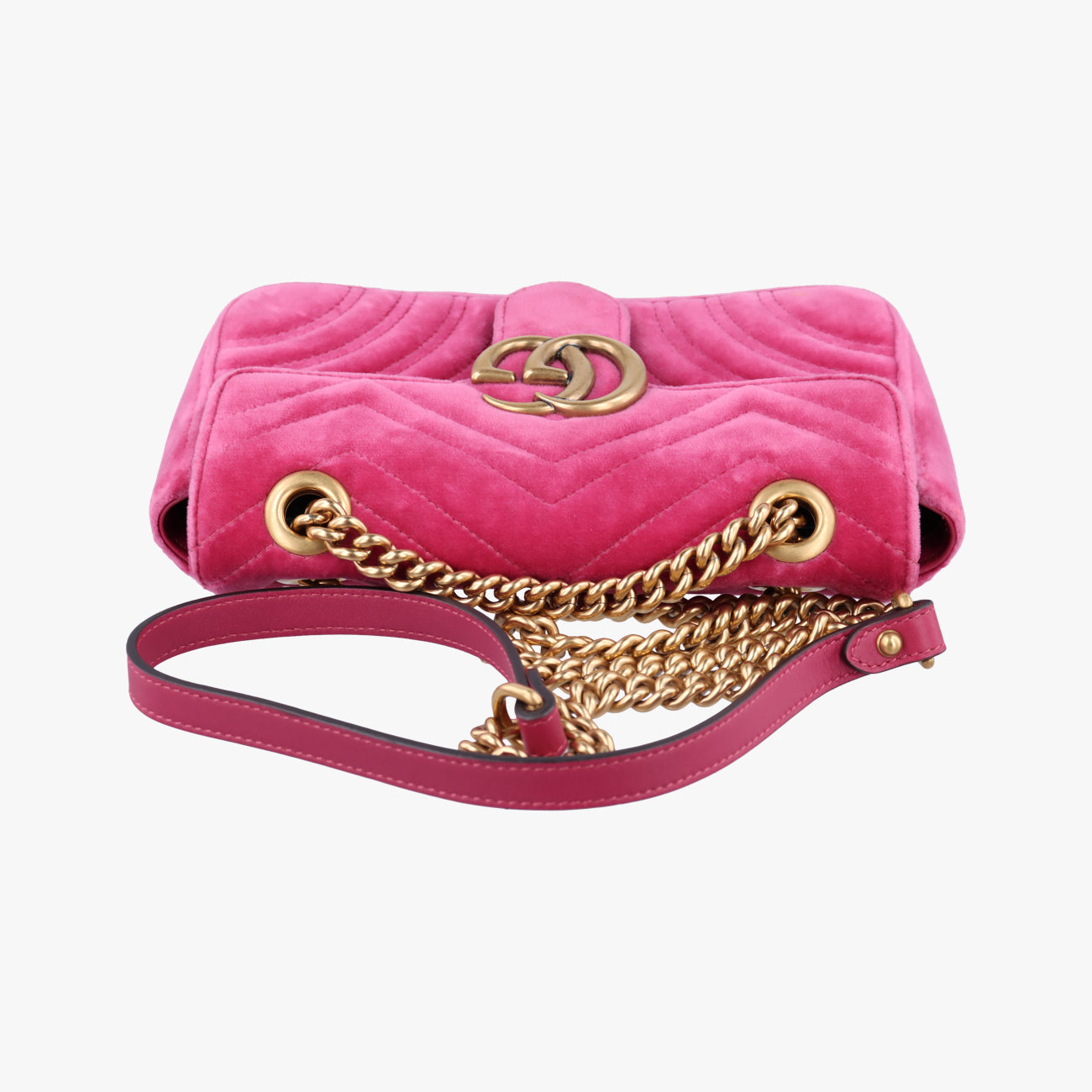 GG Marmont Pink velour 446744 A023545213GGマーモント ピンク ベロア 446744 A023545213