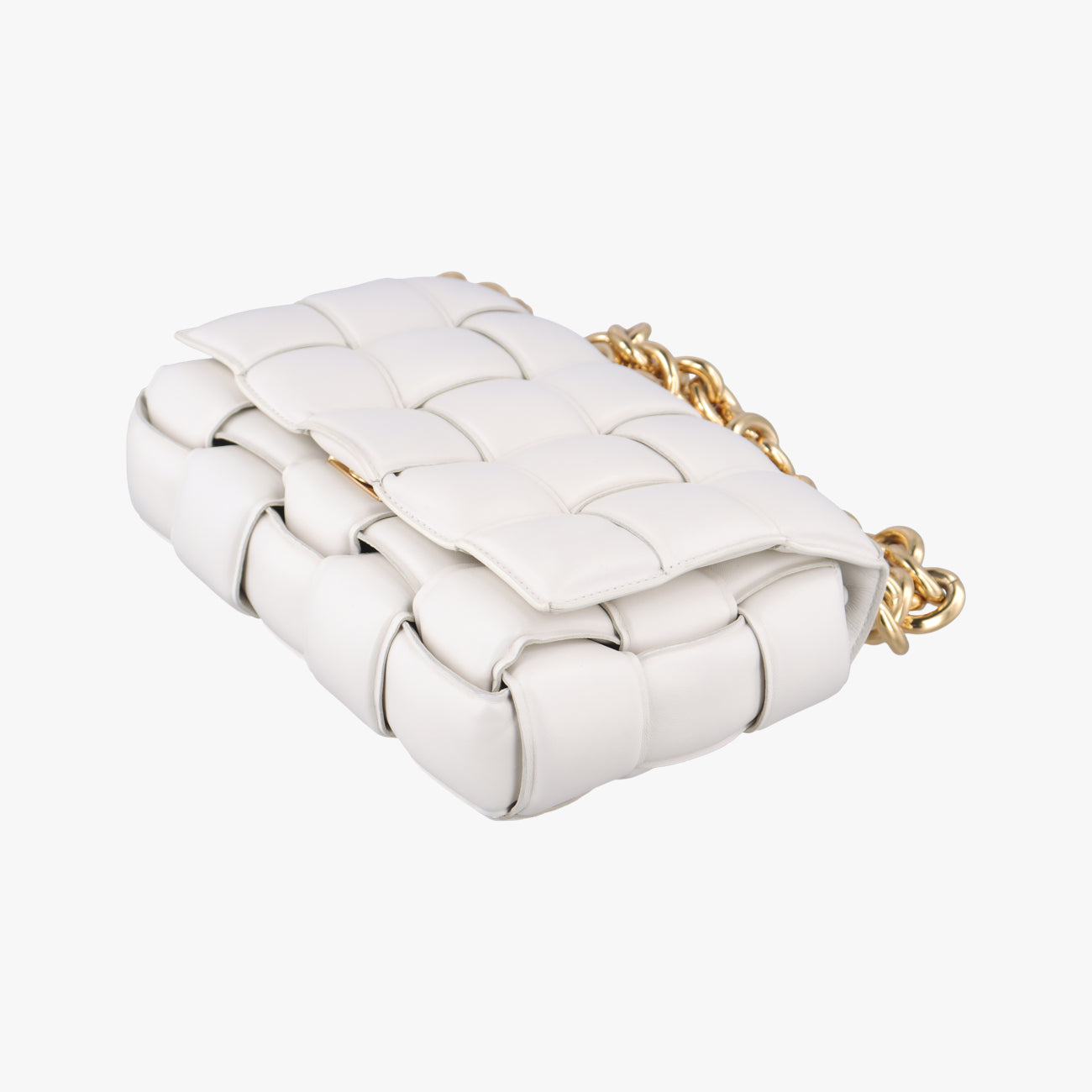 The Chain Cassette White lambskin B09341150Oザ チェーン カセット ホワイト ラムスキン B09341150O