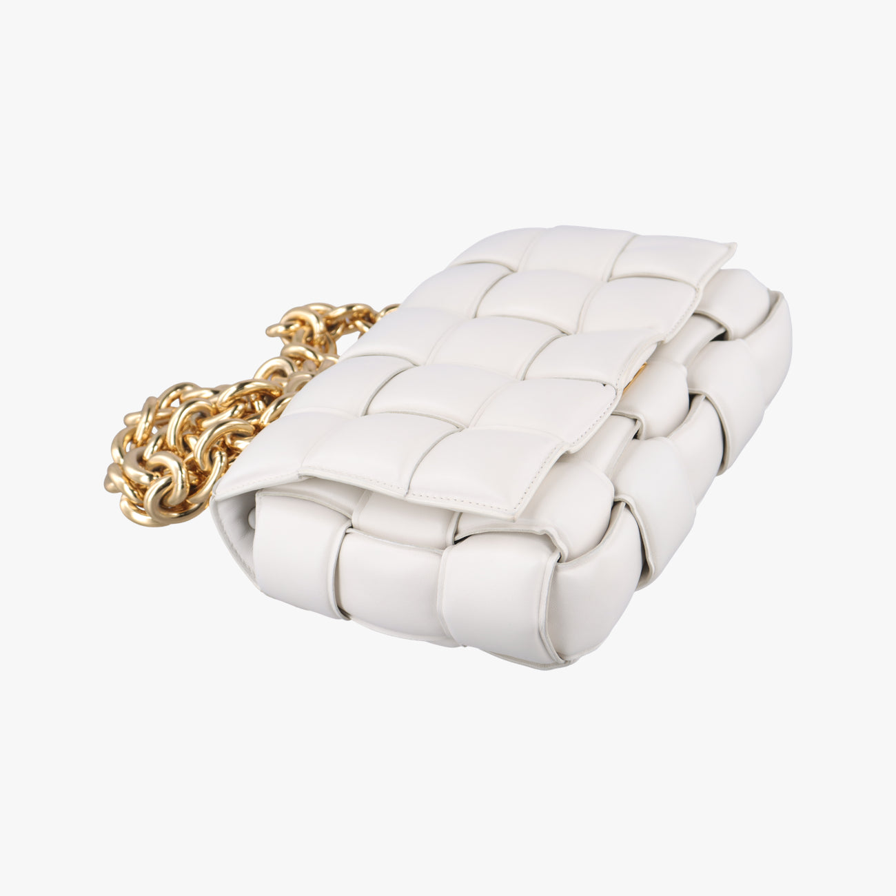 The Chain Cassette White lambskin B09341150Oザ チェーン カセット ホワイト ラムスキン B09341150O