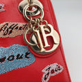 Mini Sequin Lady Dior Red×Multicolour Leather 18-MA-1126ミニ スパンコール レディ ディオール レッド×マルチカラー レザー 18-MA-1126