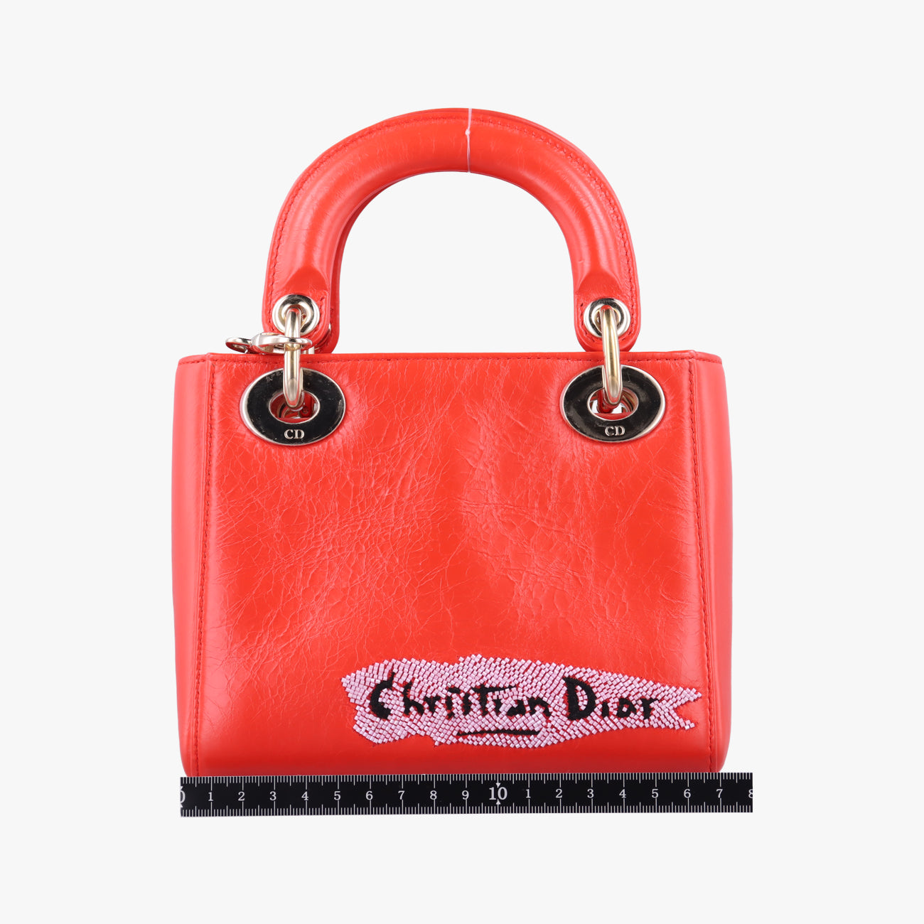 Mini Sequin Lady Dior Red×Multicolour Leather 18-MA-1126ミニ スパンコール レディ ディオール レッド×マルチカラー レザー 18-MA-1126