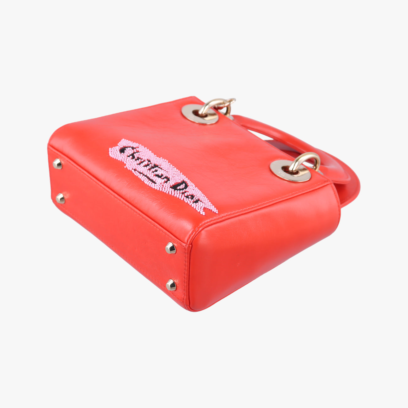 Mini Sequin Lady Dior Red×Multicolour Leather 18-MA-1126ミニ スパンコール レディ ディオール レッド×マルチカラー レザー 18-MA-1126