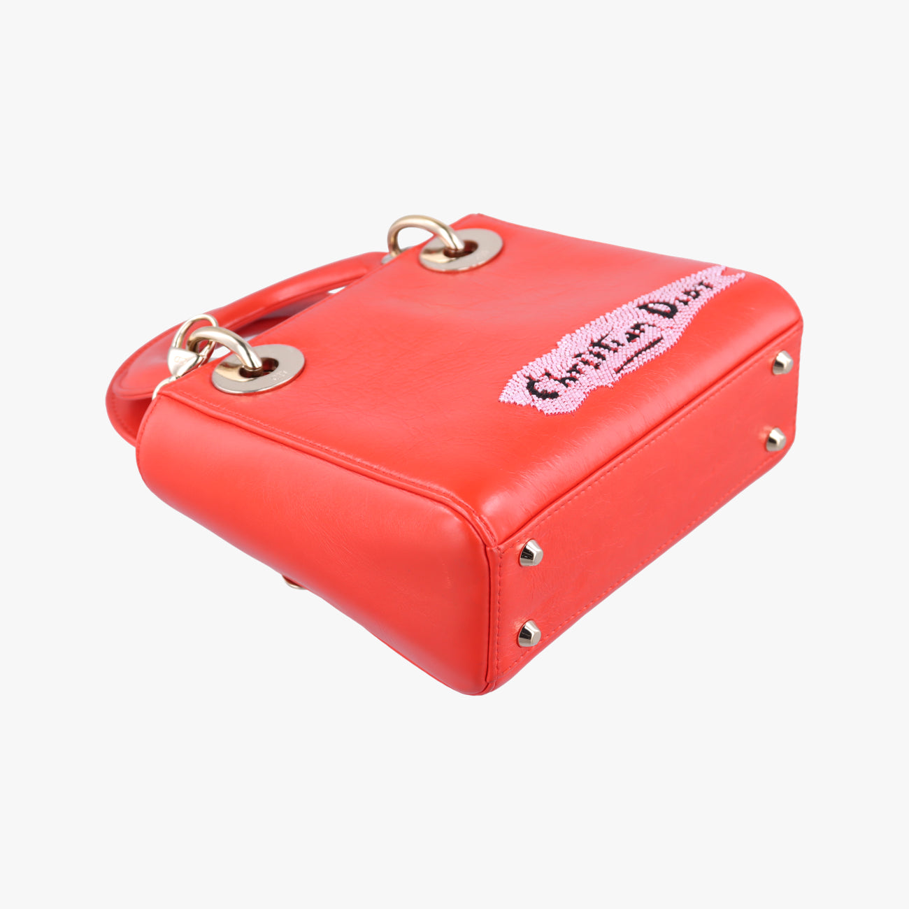 Mini Sequin Lady Dior Red×Multicolour Leather 18-MA-1126ミニ スパンコール レディ ディオール レッド×マルチカラー レザー 18-MA-1126