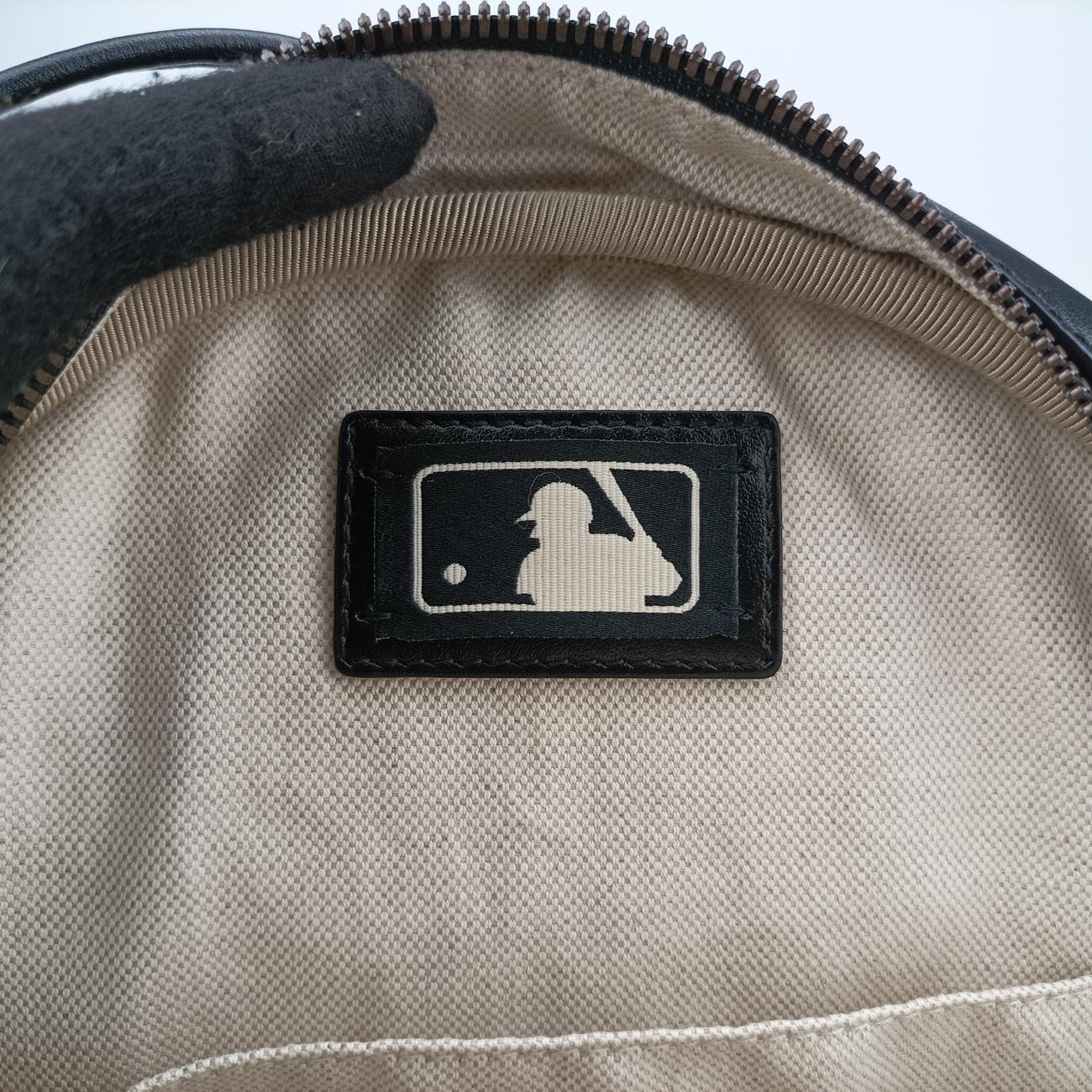 Unisex LA Angels Round Floral Black×Multicolour Leather 543324 C026821195MLBコラボ LA エンジェルス ラウンド フローラル ブラック×マルチカラー レザー 543324 C026821195