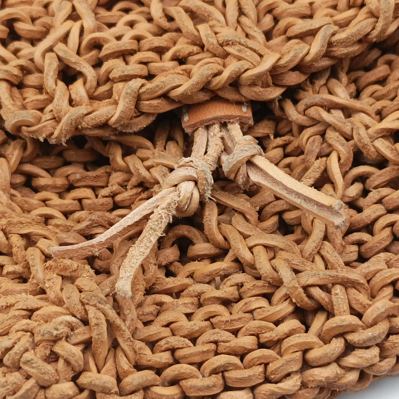 Pochette LogoBrownLeatherA147016156097ポシェット ロゴブラウン レザーA147016156097