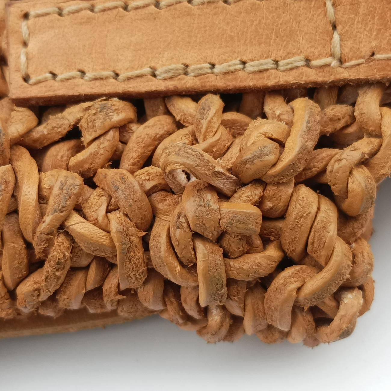 Pochette LogoBrownLeatherA147016156097ポシェット ロゴブラウン レザーA147016156097