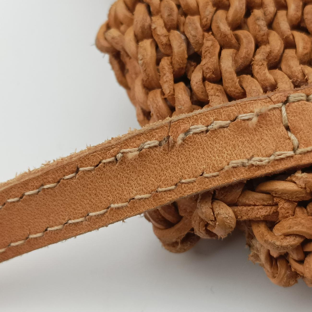 Pochette LogoBrownLeatherA147016156097ポシェット ロゴブラウン レザーA147016156097