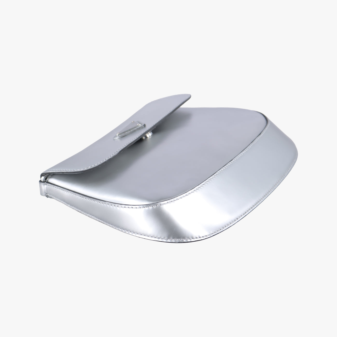 Cleo Flap Silver Leather 7/Dクレオフラップ シルバー レザー 7/D