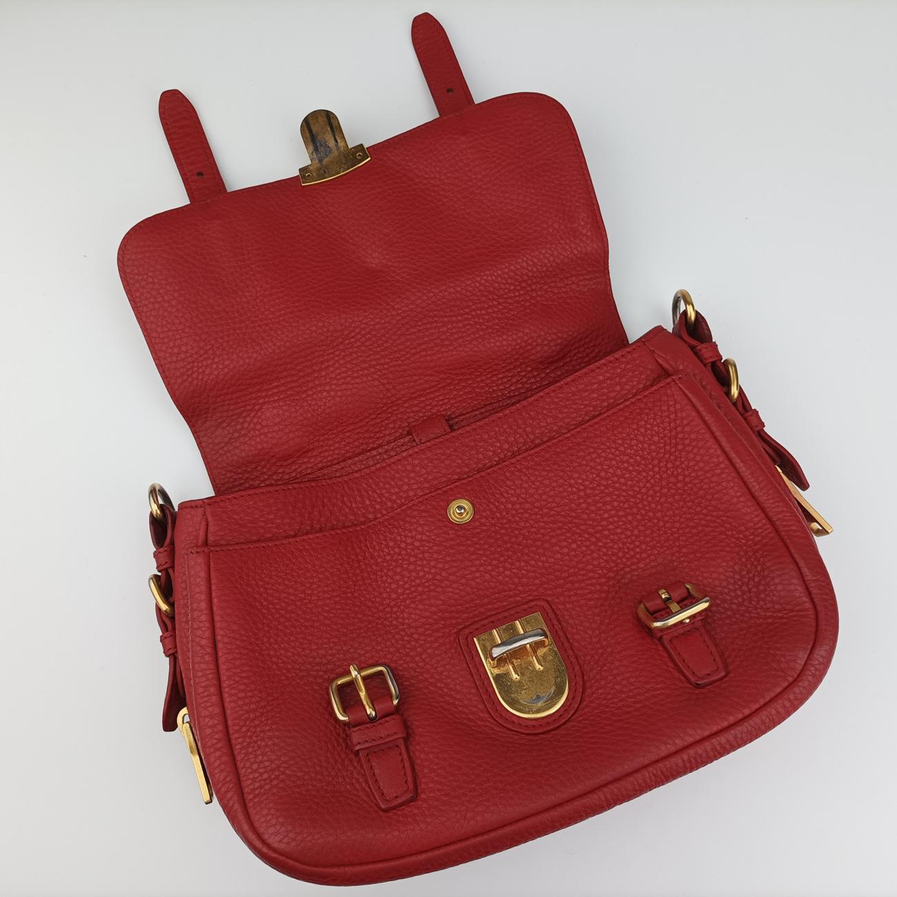 Pionia Vitello Dyno Red Leather BT0951 14/Eピオニア ヴィテッロ ダイノ レッド レザー BT0951 14/E