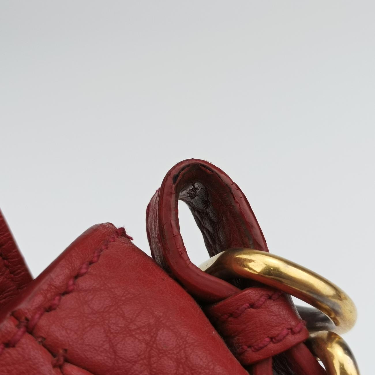 Pionia Vitello Dyno Red Leather BT0951 14/Eピオニア ヴィテッロ ダイノ レッド レザー BT0951 14/E