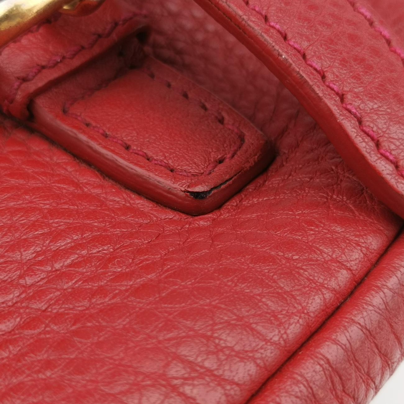 Pionia Vitello Dyno Red Leather BT0951 14/Eピオニア ヴィテッロ ダイノ レッド レザー BT0951 14/E