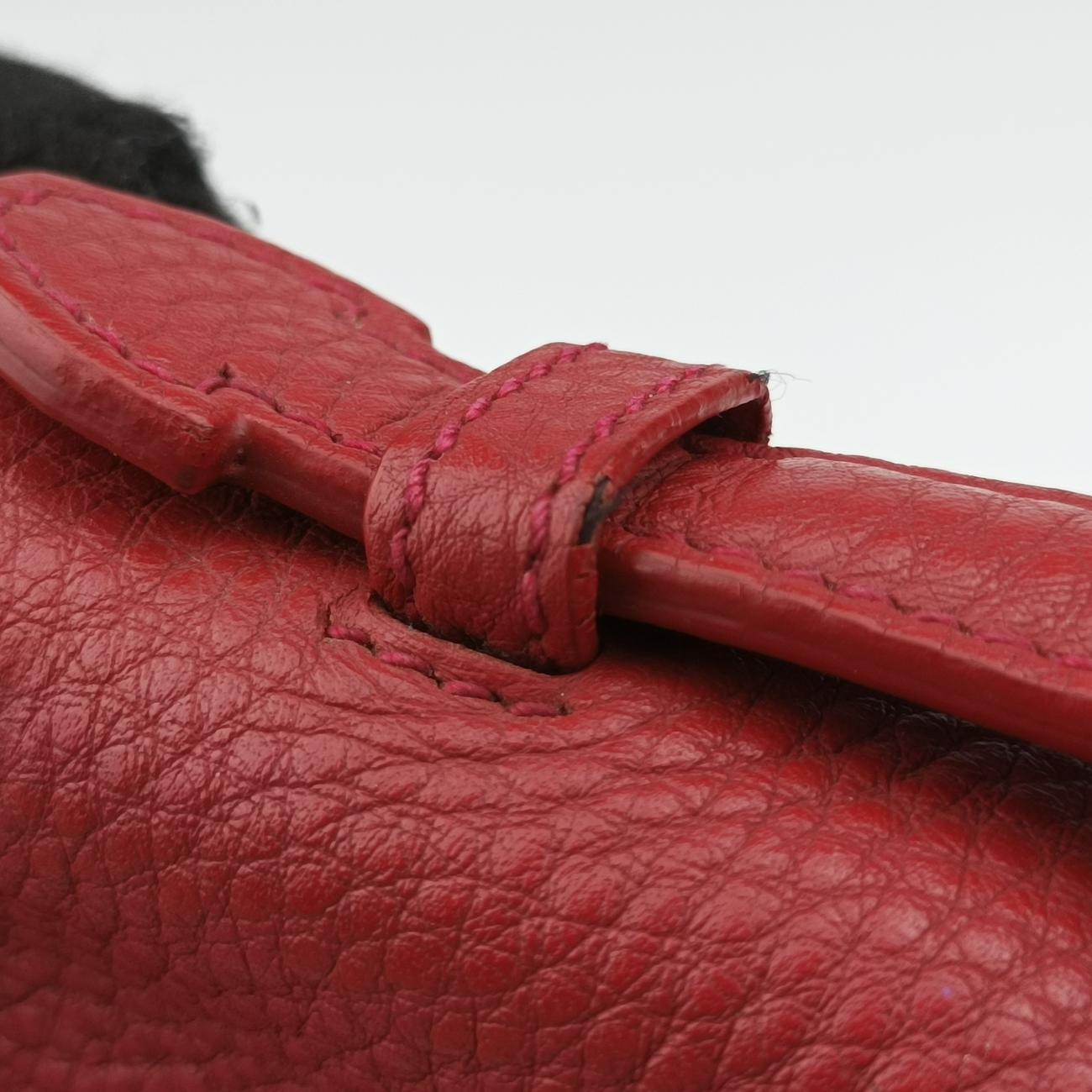 Pionia Vitello Dyno Red Leather BT0951 14/Eピオニア ヴィテッロ ダイノ レッド レザー BT0951 14/E