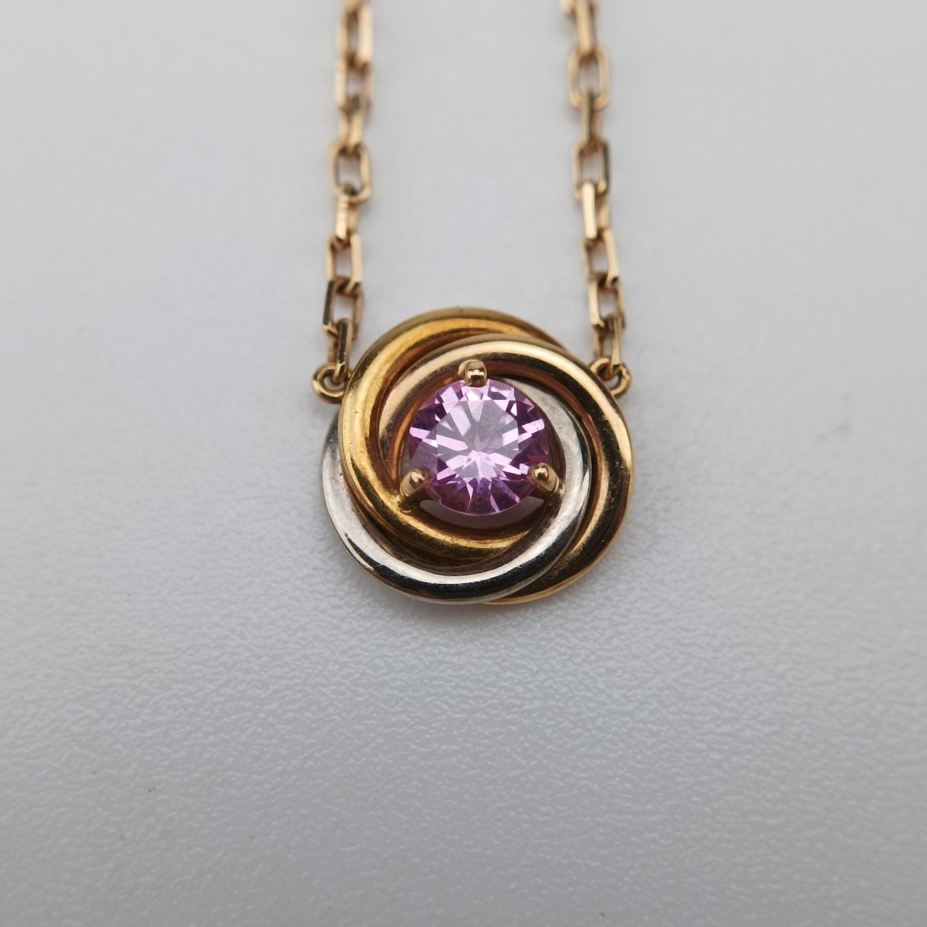 Trinity 1P DiamondPink×Gold × rose gold × platinumAU750B7225000XX0610トリニティ 1Pダイヤモンドピンク×ゴールド×ローズゴールド×プラチナAU750B7225000XX0610